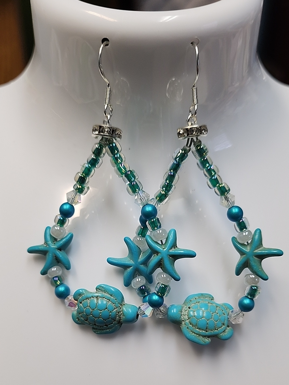 Sealife Dangle Earrings & Bracelet SET!